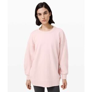Lululemon Porcelain Pink Perfectly Oversized Crew Size Large